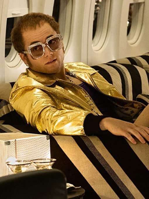 Rocketman Taron Egerton Golden Jacket