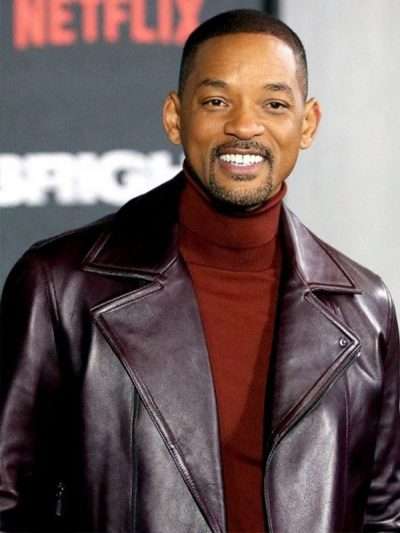 Will Smith Aladdin Promotion Leather Jacket