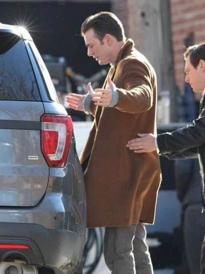 Chris Evans Knives Out Alex Robinson Wool Coat