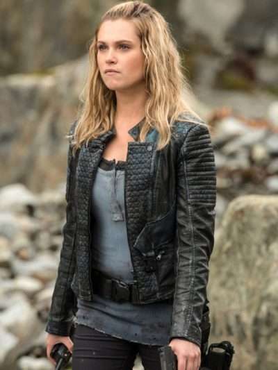 Eliza Taylor The 100 Clarke Griffin Quilted Black Leather Jacket