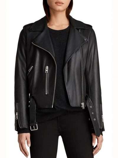 The Perfectionist Caitlin Lewis Black Leather Jacket