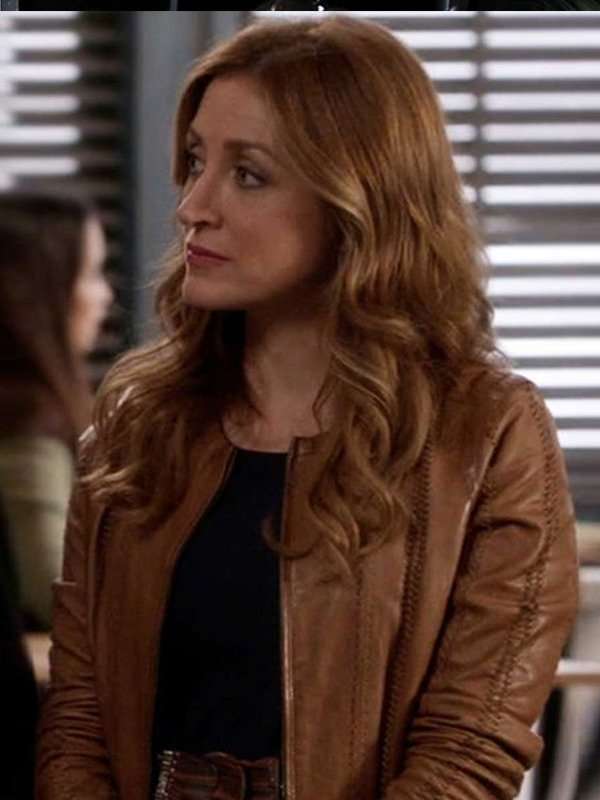 Rizzoli & Isles Sasha Alexander Vintage Leather Jacket