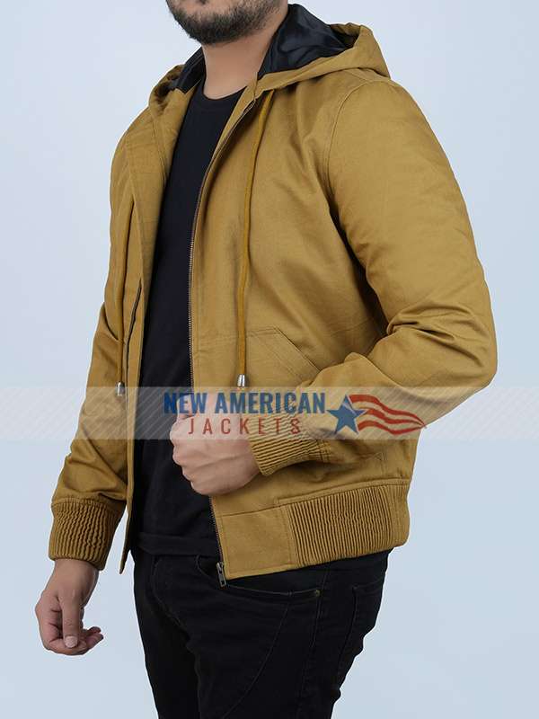 Joaquin Phoenix Hooded Cotton Jacket