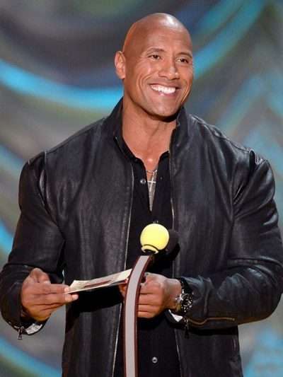 Dwayne Johnson MTV Movie Awards Leather Jacket