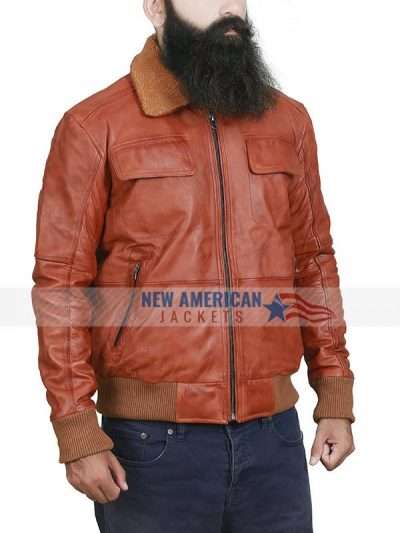 Danny Brown Tan Shearling Jacket