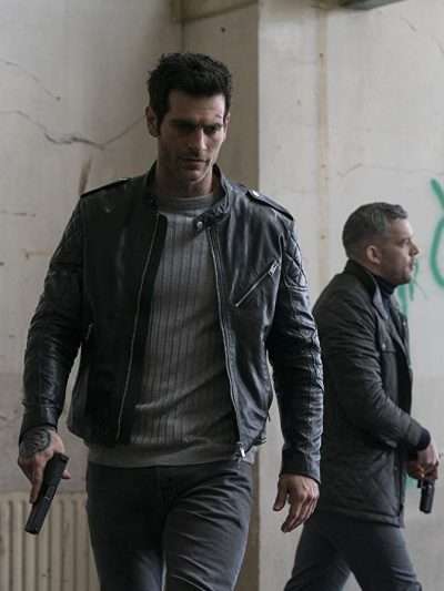 Alan Powell Quantico Black Leather Jacket