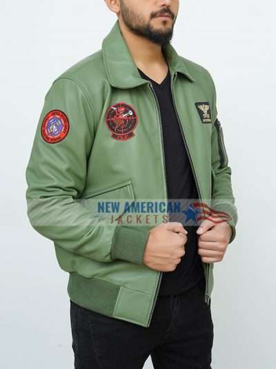 Top Gun Maverick Green Bomber Jacket