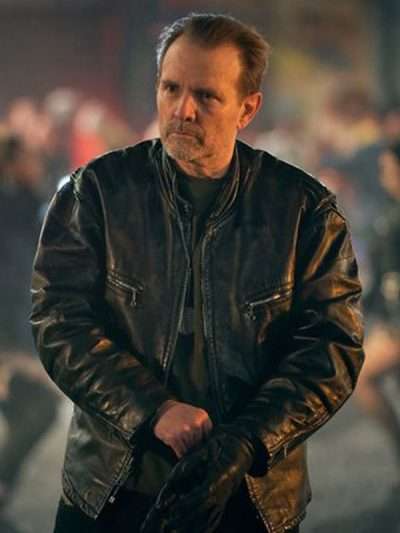 Curfew Roadkill Jim Black Leather Jacket