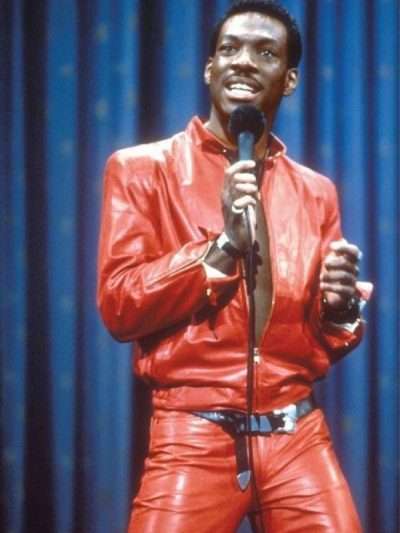 Eddie Murphy Red Leather Jacket
