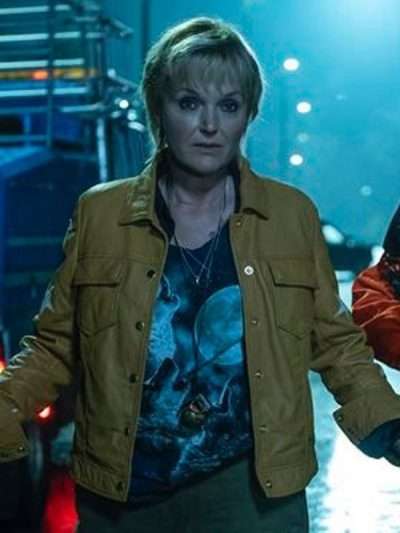Curfew Lou Collins Yellow Leather Jacket