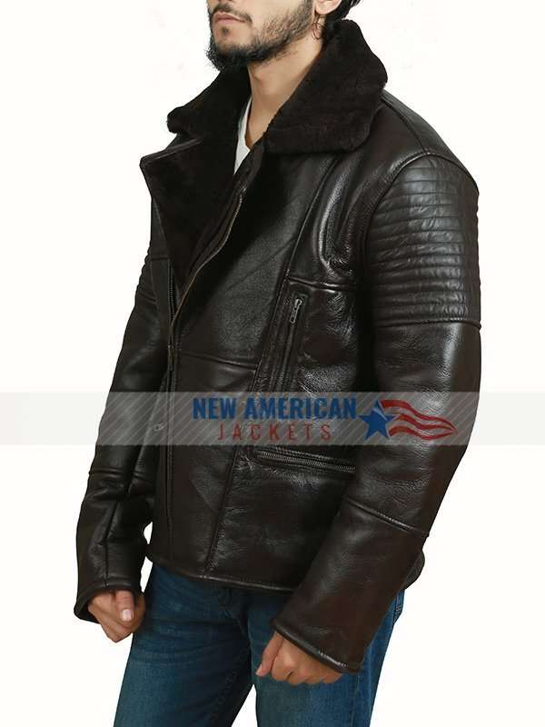 b3 Bomber Real Sheepskin Leather Jacket