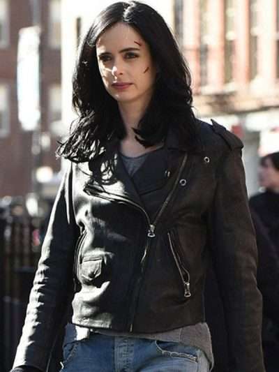 Krysten Ritter Jessica Jones Biker Leather Jacket