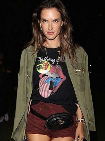 Alessandra Ambrosio Green Jacket From Rolling Stone