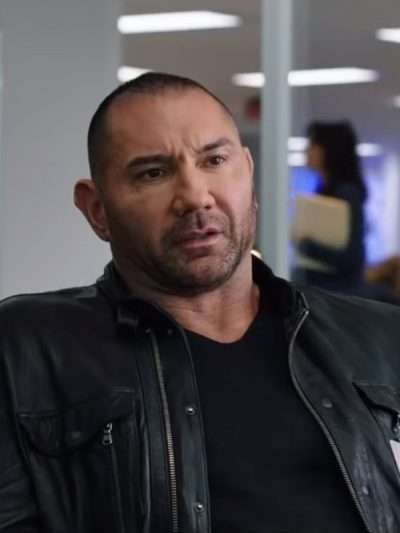My Spy Dave Bautista Black Leather Jacket
