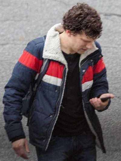 Jesse Eisenberg Zombieland Double Tap Columbus Shearling Jacket