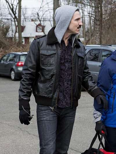 George 'Pornstache' Mendez Leather Jacket with Fur