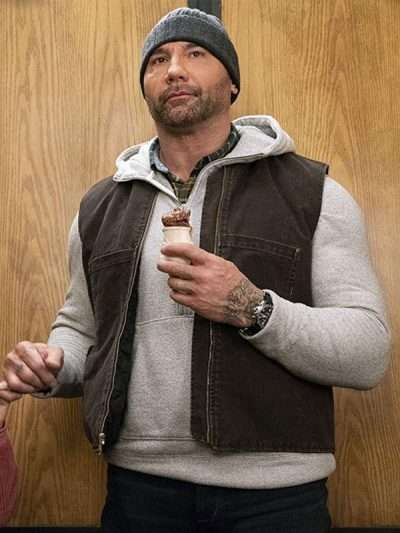 My Spy Dave Bautista Brown Vest