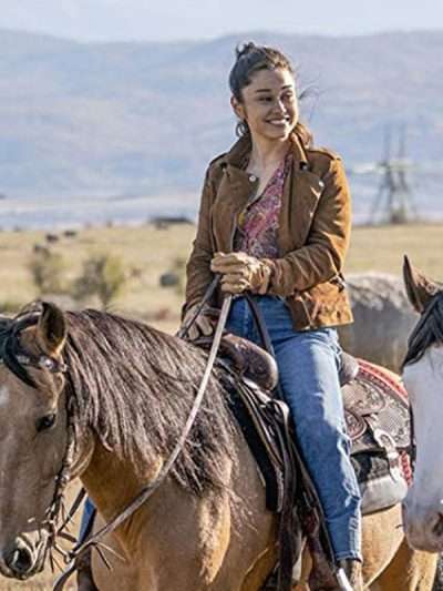 Rambo V Yvette Monreal Suede Leather Jacket