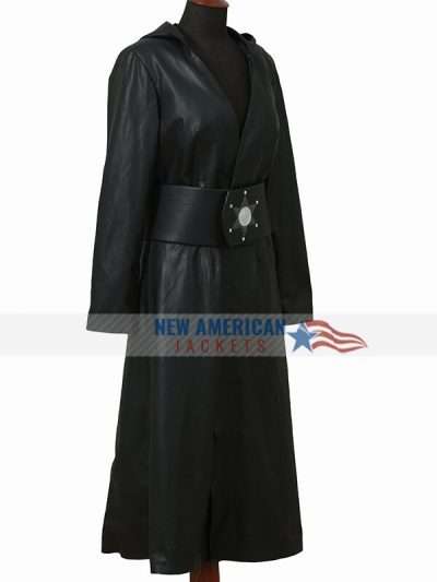 Watchmen Regina King Leather Hooded Coat