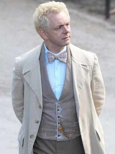 Fantasy Series Good Omens Aziraphale Michael Sheen Cotton Coat