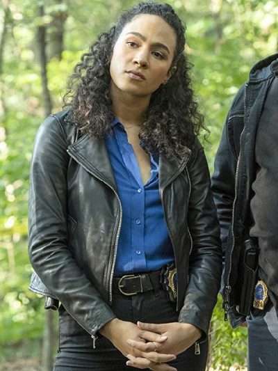 Prodigal Son Dani Powell Aurora Perrineau Black Leather Jacket