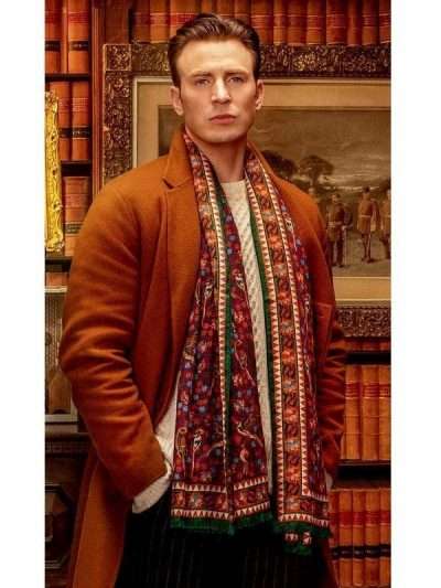 Knives Out Ransom Drysdale Chris Evans Wool Coat
