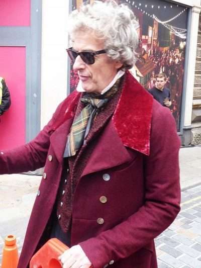 Peter Capaldi The Personal History of David Copperfield Maroon Wool Coat