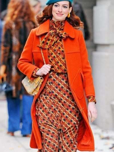 Anne Hathaway Modern Love Lexi Orange Coat