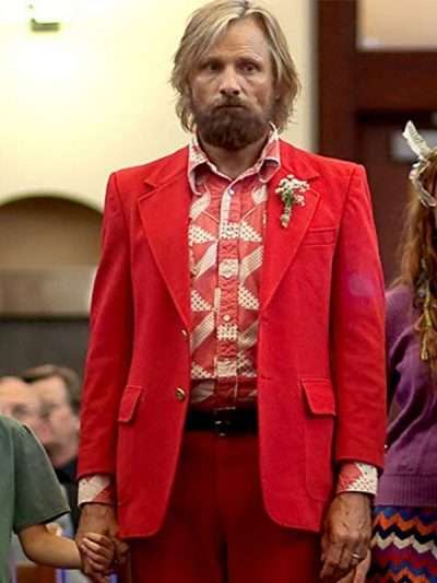 Viggo Mortensen Red Tuxedo Suit