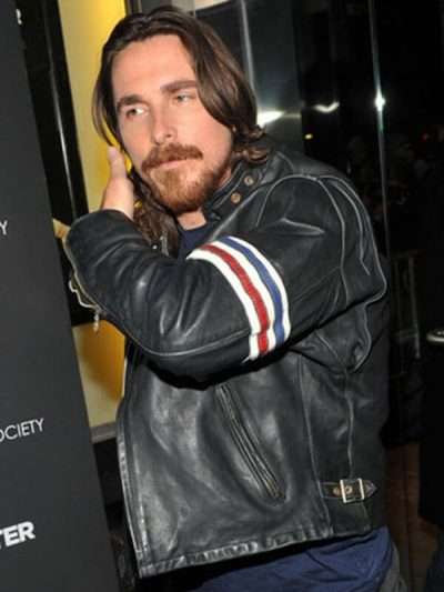Christian Bale stripe design Jacket