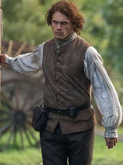 Jamie Fraser Outlander Sam Heughan Brown Vest
