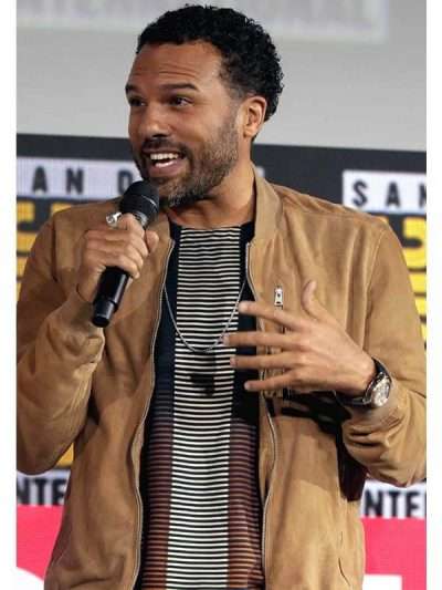 O T Fagbenle Black Widow Brown Jacket