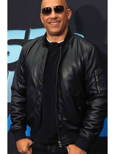 Fast & Furious Spy Racers Vin Diesel Black Leather Jacket