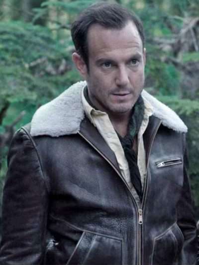 A Series of Unfortunate Events Father Shearling Leather Jacket