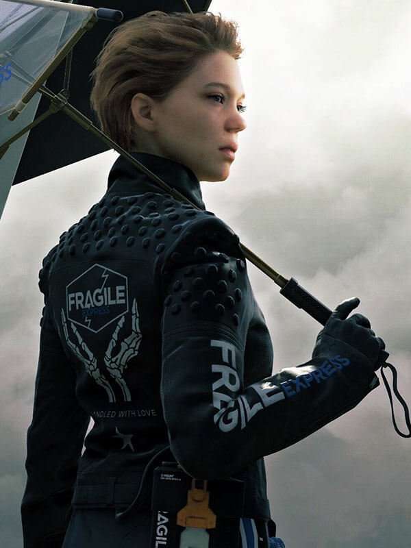 Lea Seydoux Death Stranding Fragile Leather Jacket