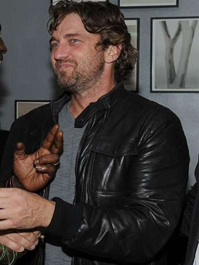 Gerard Butler Motorcycle Leather Jacket