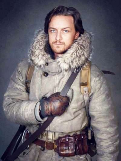 His Dark Materials James McAvoy White Shearling Coat
