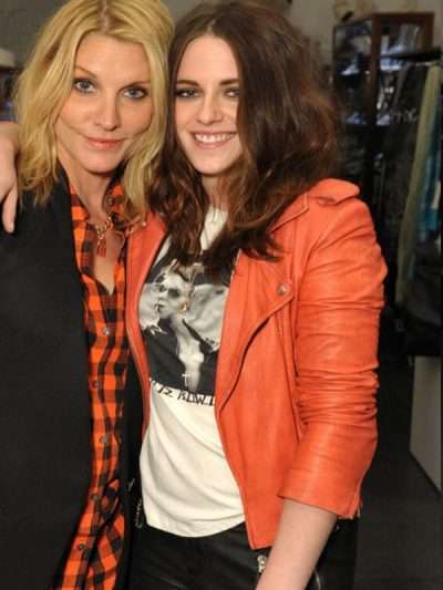 Kristen Stewart Orange Leather Jacket