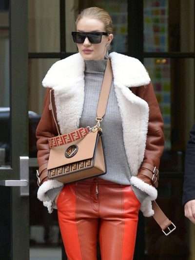 Rosie Huntington-Whiteley Shearling Jacket