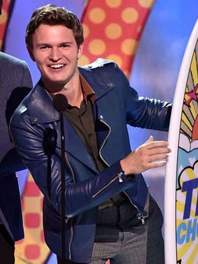 Ansel Elgort Teen Choice Awards Blue Jacket