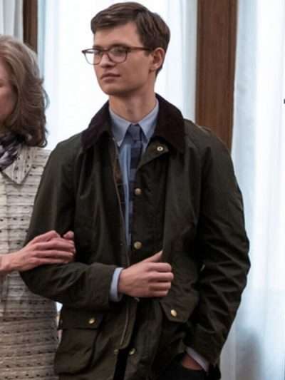The Goldfinch Ansel Elgort Green Jacket