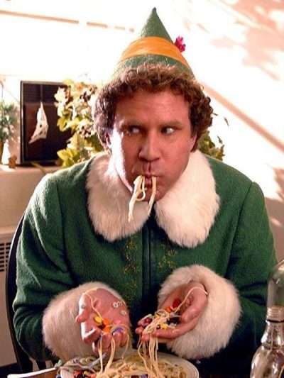 Elf Will Ferrell Green Christmas Coat