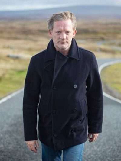 Douglas Henshall Shetland Tv Series Wool Peacoat