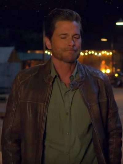 Holiday in the Wild Rob Lowe Quilted Leather Jacket