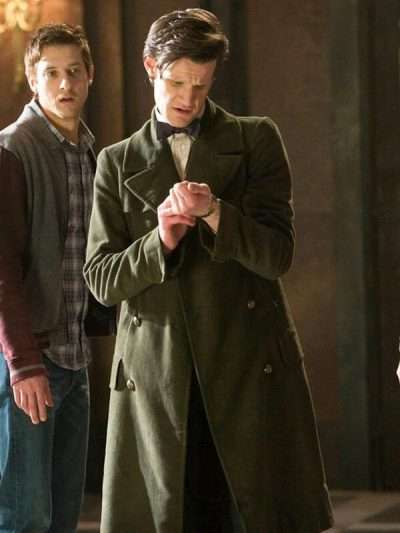 11th Doctor Who Matt Smith Trench Green Coat