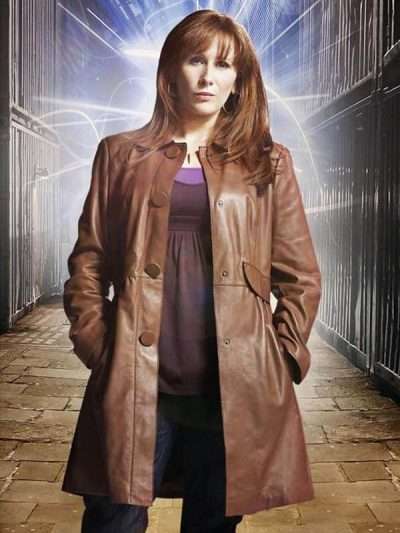 Catherine Tate Doctor Who Leather Trench Coat