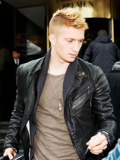 Footballer Marco Reus Slimfit Leather Jacket