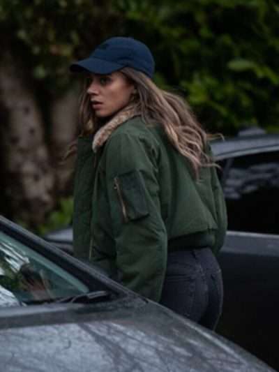 The Stranger Hannah John-Kamen Shearling Collar Jacket