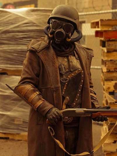 Daybreak Matthew Broderick Brown Leather Coat
