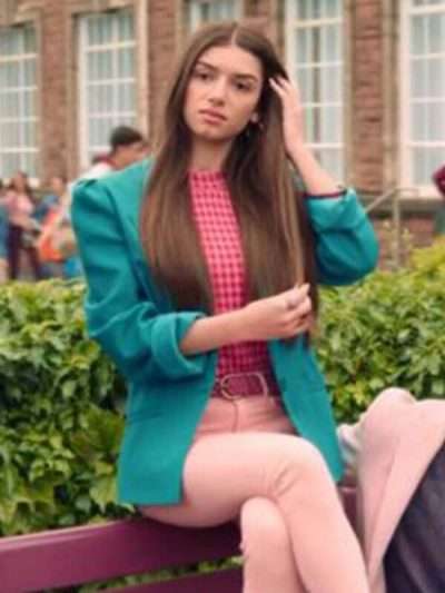 Mimi Keene Sex Education SO2 Ruby Green Coat